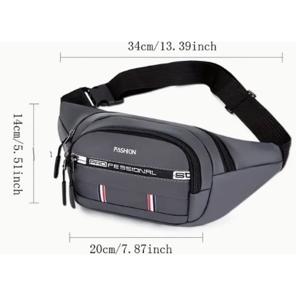 Crossbody Waist Bag Large Capacity Waterproof And Wear-Resistant Fanny Pack - Picture 5 of 5